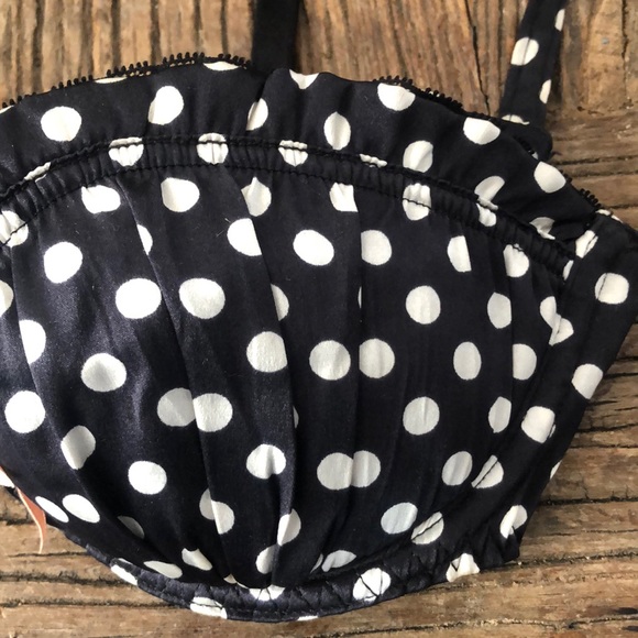 Agent Provocateur Minnie Polka Dot Silk Bra - Picture 3 of 4